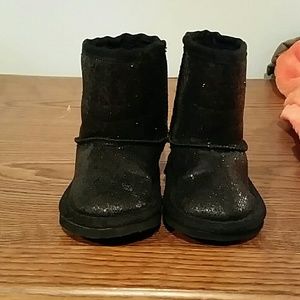 Black Glittery Boots